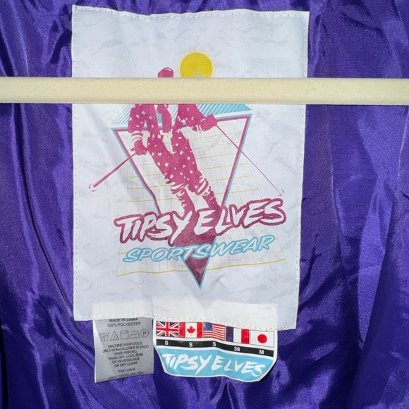 Tipsy Elves Totally 80s Design Ski Suit Adult Size Small - Picture 7 of 16
